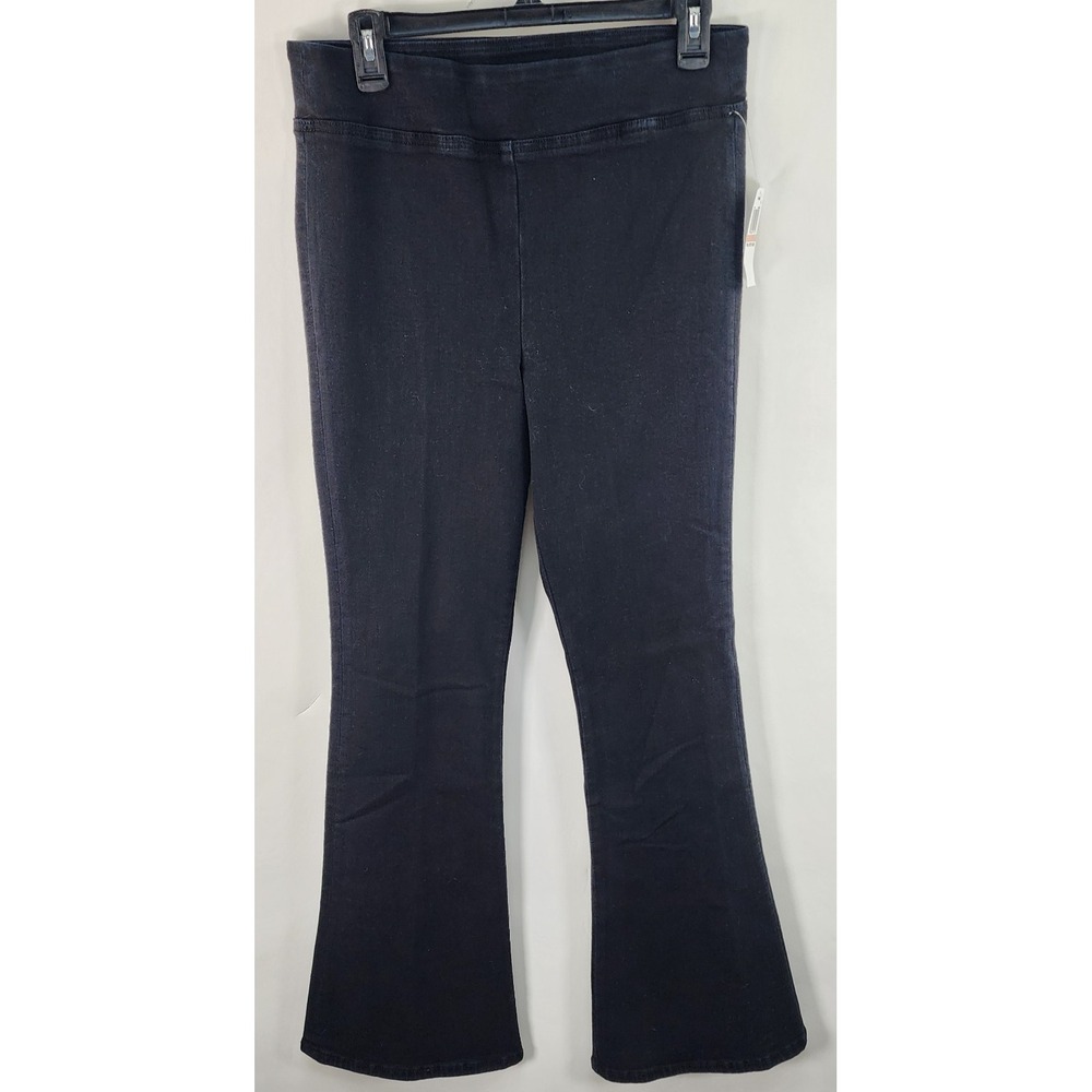 Frame Jet Set Flare Jeans Women's 2 Black Stretch High Rise Boho Chic